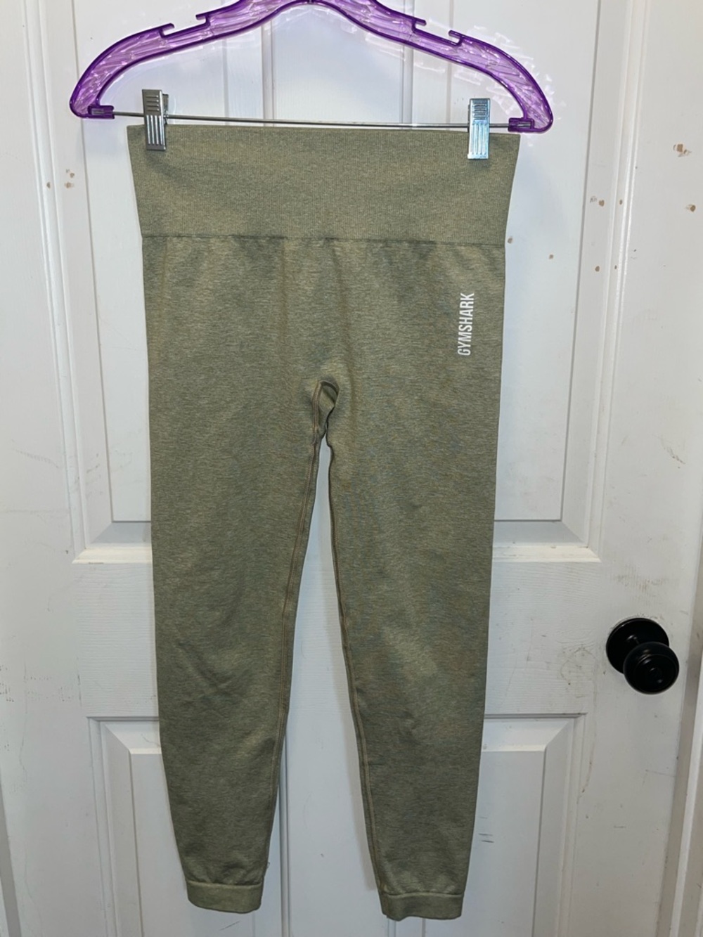 🦈 NWOT Gymshark Adapt Marl Seamless Leggings - Moss Grey (?) - Sz Medium
